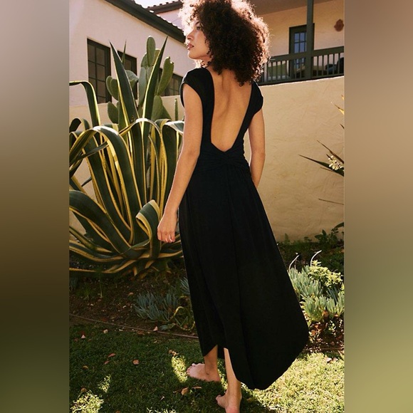 Free People Black Backless Dress - Picture 1 of 1